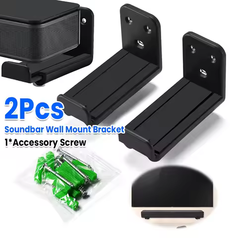 Sound Bar Mounting Bracket Anti-Drop Soundbar Speaker Wall Holder Drywall Sound Bar Wall Bracket for