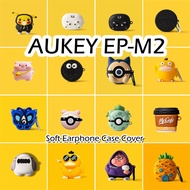 【imamura】 For AUKEY EP-M2 Case Trendy Cartoon Series Soft Silicone Earphone Case Casing NO.1