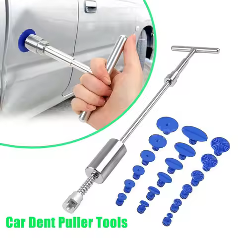 Manual Pull Rod Car Dent Repair Tool Sheet Metal Repairer Dent Fix Puller Auto Body Dent Removal Kit