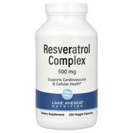 Lake Avenue Nutrition Resveratrol Complex 500 mg Veggie Capsules