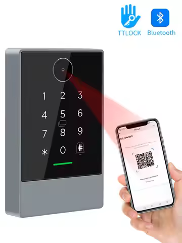 TTLOCK App Unlock IP67 Waterproof RFID Barcode Reader 2D QR Code Access Control Keypad 13.56MHz K3Q 