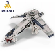 BuildMoc Space Rocket Series MOC-124928Republic Airboat V2 75337AT-TEm