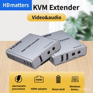 HDMI KVM Extender over Cat6/5e cable HDMI B KVM extender withe audio exrtaction Up to 60M B HDMI KVM extender over netwo