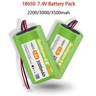 Dual power 7.4V18650 lithium battery 2500mAh/3000mAh/3500mAh rechargeable speaker amplifier battery