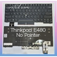 Keyboard Lenovo Thinkpad e480 e480 E485 L480 L380 E490 T495 No Pointer