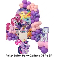 PONY Balloon Package 75 PC SPGARLAND PONY Birthday Balloon Decoration/