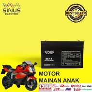 **PROMO TERBATAS**Aki Mainan Motor Anak 6V 7Ah Aki Mobil Mainan Anak VRLA SINUS MS7-6