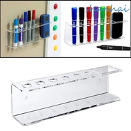 SHANHAI Whiteboard Marker and Eraser Holder, 6 Slot Household Marker Pens Holder, Simple Wall-Mounte