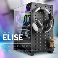 AZZA ELISE 140 Micro ATX Mid Tower Tempered Glass with ARGB Control Board