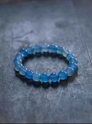 汉唐时期唐代千年老玛瑙古珠汉代老糖球珠老唐球珠子蓝玛瑙手串珠