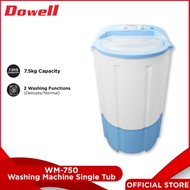 Dowell Washing Machine Single Tub WM-750 7.5 kg capacity