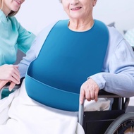 Straw Straw bibs for the elderly when eating, bibs elderly eating Saliva Bib Waterproof elderly Bib 