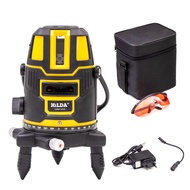 5 Lines 6 Point Adjustable Laser Level 360° Rotary Indoor Outdoor Self Leveling Measuring Tool Set L