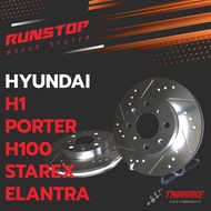 Runstop จานเบรค รันสต็อป slot HYUNDAI H1 PORTER H100 STAREX ELANTRA ฮุนได