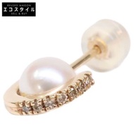 Hirotaka PE85KDE K10 0.03 BELUGA Akoya 珍珠鑽石單隻耳環，小號