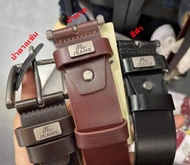 เข้มขัดผู้ชาย เข้มขัดแม็ก/Mac Mc Jeans เข็มขัดหนังวัวแท้ 100% Genuine Leather ไซส์ M ยาว 37 นิ้ว ควา