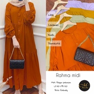 Rahma Midi Dress/Baju Muslim/Baju Wanita/Gamis