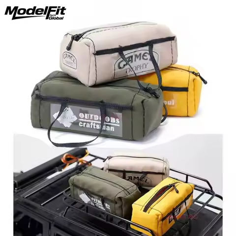 Simulation Roof Luggage Tent Bags Decorative Accessories For 1/10 RC Crawler TRXS TRX4 Defender TRX6