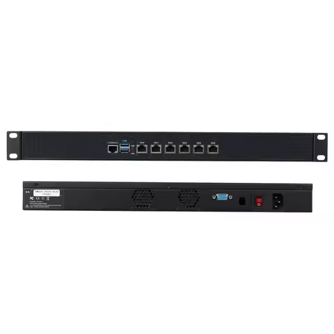1U Rack Firewall Appliance Intel Core i5-6200U 6300U 8250U 6x Intel 82574L/82583V/i226V Gigabit Ethe