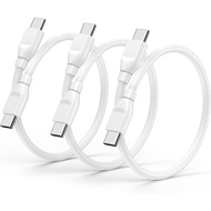 Samsung Galaxy S25 Ultra Edge Cable 60W 1ft Short USB C Fast Charging Cord for Galaxy S25 S24 S23 S2