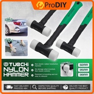 TUOCHI 1PCS Nylon Hammer Mallet Rubber Hammer Non-Elastic Hammerhead Tiling Mallet Flooring Tukul Pe