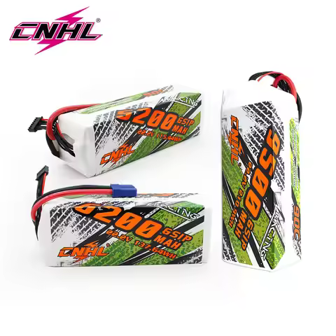 CNHL Lipo Battery 6S 22.2V 5200mAh 6200mA 9500mAh 90C With XT90 EC5 QS8 8mm Bullet Plug for Helicopt