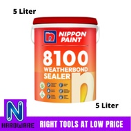 Nippon Paint 8100 Weatherbond Exterior Sealer / Cat Undercoat Dinding Luar Rumah 5L - 5 Liter