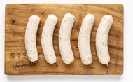 Weisswurst/ Weißwurst/ ไส้กรอกเยอรมันไวส์เวิร์ส ไส้แกะ 200 g.