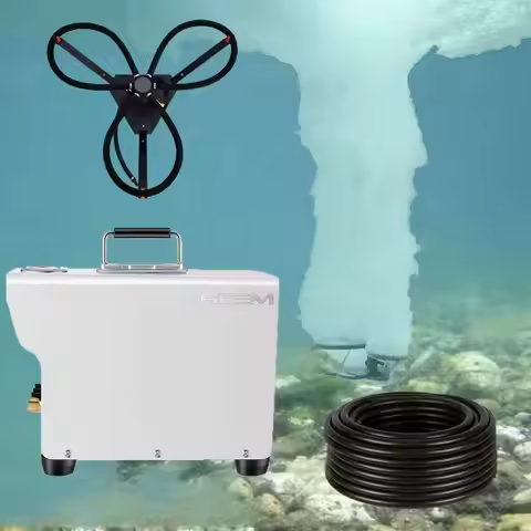 110v Aquarium air Pump 600W Pond Aerator Pump 1hp Piston Compressor Aeration for 3 Acres Fish Pond w