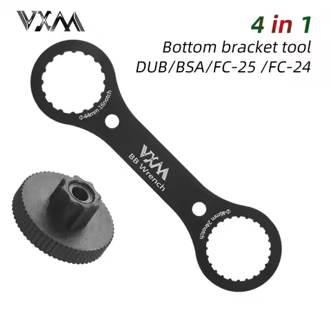VXM in 1 Bottom Bracket Wrench Tool , Compatible with SRAM DUB, SHIMANO BSA / FC-25 / FC-24, CNC AL7