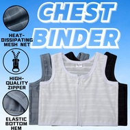 Janest Chest Binder Zipper Binder Tomboy Breathable Sport Bra Seamless Chest Binder For Big Breast