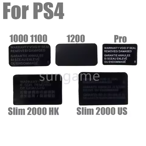 10pcs Host Seal Sticker Label for PS4 1000/1100 1200 Slim 2000 Pro