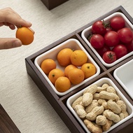 Chinese Snack Divided Platter Fruit Plate Snack Multi-size Multi-grid Snack Plate Commercial Barbecu
