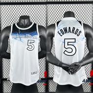 Men's 2024-25 Minnesota Timberwolves Anthony Edwards Blue Basketball City Jersey