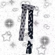 Hot Girl Scarf Punk Cool Sweet Ghost Horse Bib Cute Asian Culture Stitching Millennium y2ky2k Style 