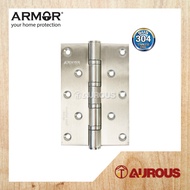 ARMOR STAINLESS STEEL SUS304 4 BALL BEARING HINGES 150MM ADH-S6-4BB/SS 6'' X 4'' X 4MM (2PCS/PAIR)
