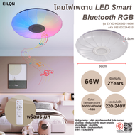Global House EILON โคมไฟเพดาน LED Smart บลูทูธ RGB 66W รุ่น EYYD-KDX6601-66W พร้อมรีโมท รับประกันของ