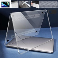 Crystal Clear M2 M3 2024 transparent case compatible for MacBook A3113 Air 13 15 A3114 A2941 Pro 14