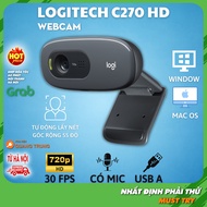Webcam logitech C270 HD autofocus dùng rất tốt cho học online hội họp và livestreams có hỗ trợ mic