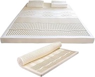 7.5cm,200x200cm(79x79in),100% Natural Latex Organic Mattress, Breathable and Comfortable, 5cm / 7.5c