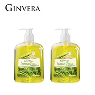 [Bundle of 2] GINVERA Anti-bacterial Lemongrass Gel Hand Soap 500ml x2 Soothing &amp; Moisturizing