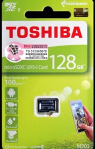 全新行貨 Toshiba 128GB 東芝 Micro SD Card 100MBs 記憶卡