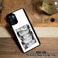 ROU Case Hardcase OPPO RENO 6 4G Case ANIME GLOSYY 2D Case - Cassing