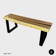 A411. Raintree Solid Wood Wooden Bench / Wooden TV Console / Artistic Bench / Shoe Bench