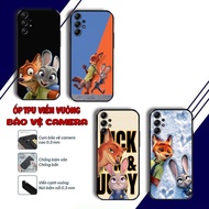 Cute and cute zotopia fox and rabbit case for Samsung A55, A24, A34, A54 5G