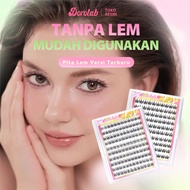 MATA DOROLAB DIY Set Economical Tweezers Free Eyelash Extension Cluster 100-120 without glue Eyelash