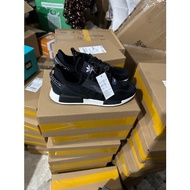 Ready stock AD NMD R1 V2 'Black/White/Blue' Breathable Running shoes