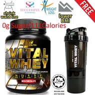 Slimming / Diet / Meal Replacement - Vital Whey 1Kg Halal Chocolate+Free Shaker