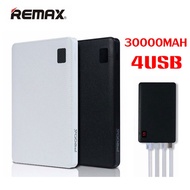 Original Remax power bank 30000mAh 4 USB External Battery Mobile phone Fast Charger 2 USB power Bank