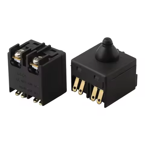 2pcs/set Angle Grinder Switch Push Button Switch Replacement For 6-100/7-100 FF03-100A Angle Grinder